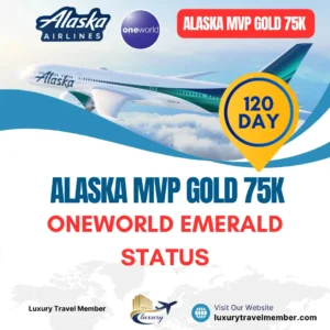 Oneworld Emerald Status/Alaska MVP Gold 75K for 120days & Challenge