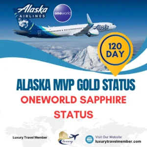 Oneworld Sapphire Status/Alaska MVP Gold for 120days & Challenge