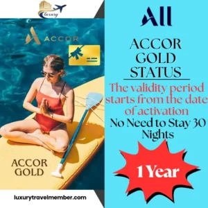 Accor Gold Status for 1 Years