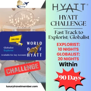 Hyatt Challenge, Fast Track to Explorist/Globalist