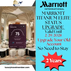 Marriott Titanium Elite Status Upgrade for 2 Years