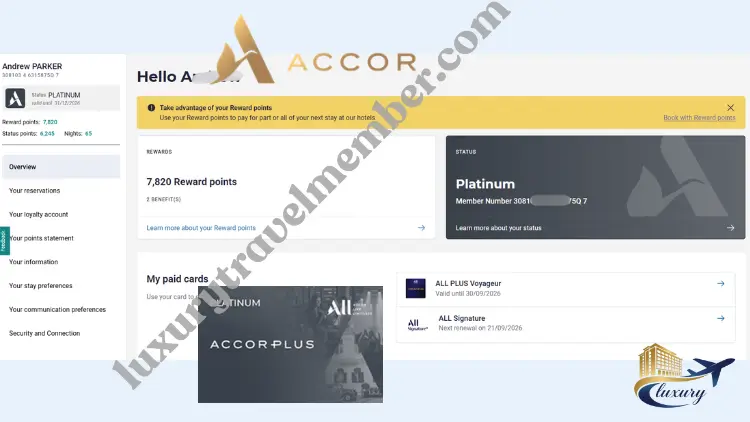 accor platinum status case
