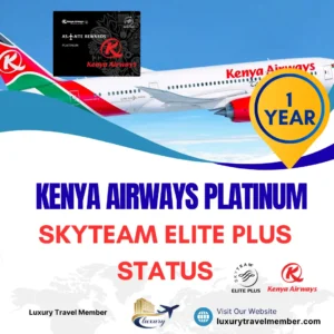SkyTeam Elite Plus Status Upgrade | Kenya Airways Platinum for 1 Year